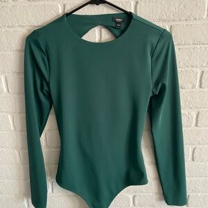 Express Green long sleeve Bodysuit